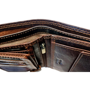 KOŽENÁ PENĚŽENKA PRAGATI DARK BROWN