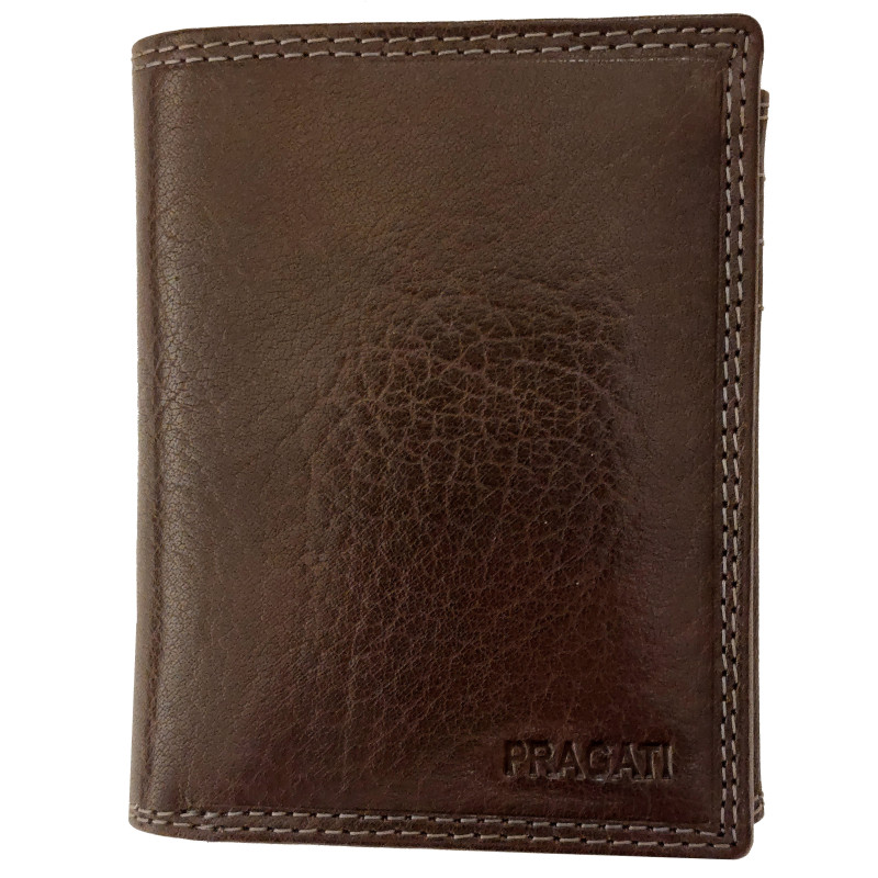 KOŽENÁ PENĚŽENKA PRAGATI DARK BROWN