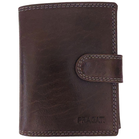 KOŽENÁ PENĚŽENKA PRAGATI DARK BROWN L