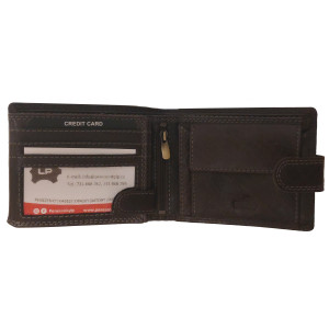 PENĚŽENKA PRAGATI DARK BROWN L