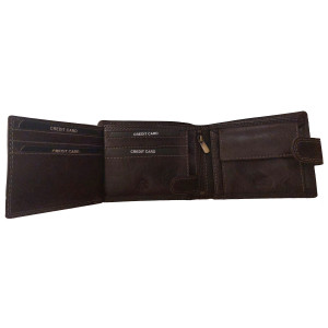 PENĚŽENKA PRAGATI DARK BROWN L