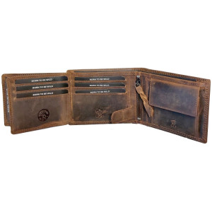 KOŽENÁ PENĚŽENKA TAN KŮŇ