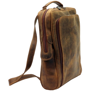 KOŽENÝ BATOH UNISEX CAMEL