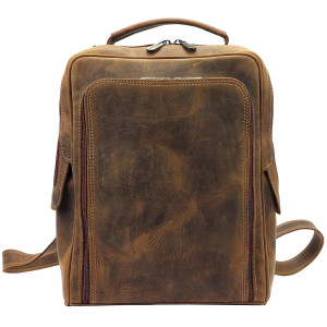 KOŽENÝ BATOH UNISEX CAMEL