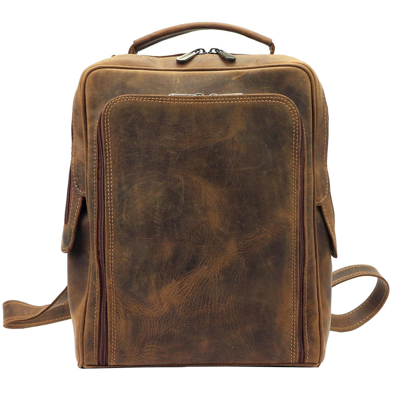 KOŽENÝ BATOH UNISEX CAMEL