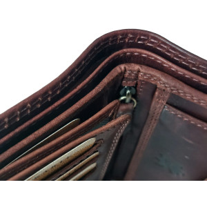 Kožená peněženka MACHINE DARK