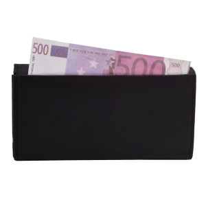 KOŽENÁ DÁMSKÁ PENĚŽENKA ČERNÁ
