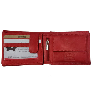 KOŽENÁ PENĚŽENKA MINI KABANA RED