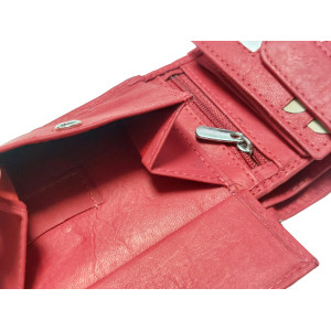KOŽENÁ PENĚŽENKA MINI KABANA RED