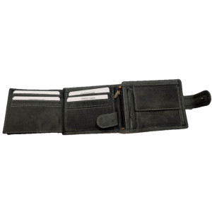 KOŽENÁ PENĚŽENKA KAMION BLACK