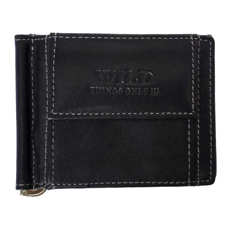 KOŽENÁ DOLAROVKA WILD BLACK