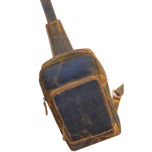 Kožený batoh crossbody TOMIO TAN