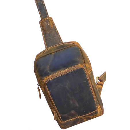 Kožený batoh crossbody TOMIO TAN
