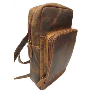 Kožený batoh crossbody TOMIO TAN