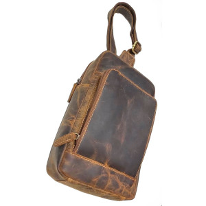 Kožený batoh crossbody TOMIO TAN