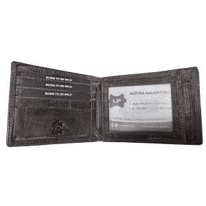 Kožená peněženka KAPŘÍK BLACK