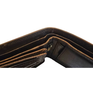 Kožená peněženka MOTORKA DARK BROWN