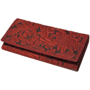 Kožená dámská peněženka ISABELLA RED