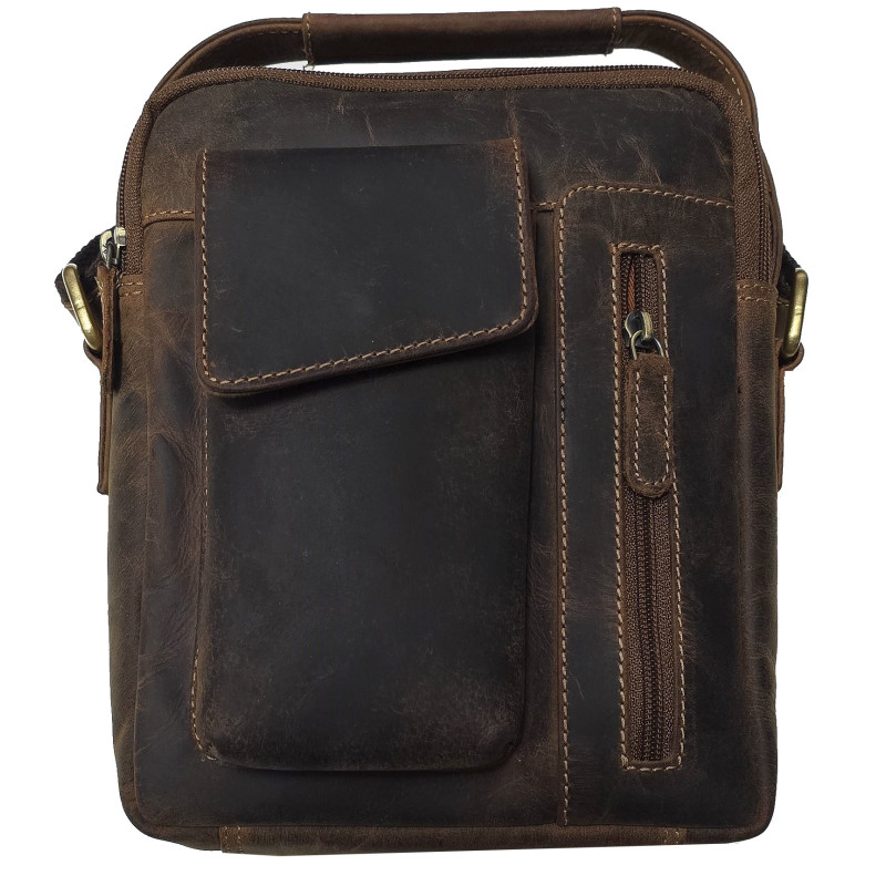 Kožená taška crossbody TOMAS TAN