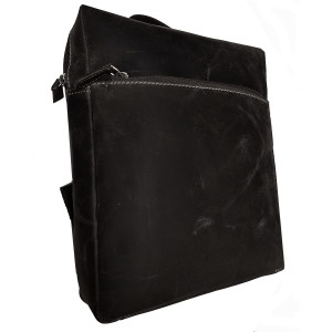Kožený batoh CLAUDIE PŘÍRODNÍ BLACK