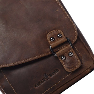 Kožená crossbody taška GREEN WOOD