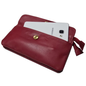 Dámská kožená kabelka MINI RED