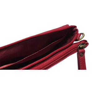 Dámská kožená kabelka MINI RED
