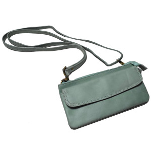 Dámská kožená kabelka MINI TURQUOISE