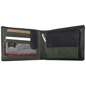 Kožená peněženka PEDRO GREEN BLACK