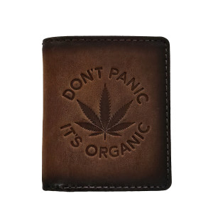 Kožená peněženka ,,DON´T PANIC, ITS ORGANIC"