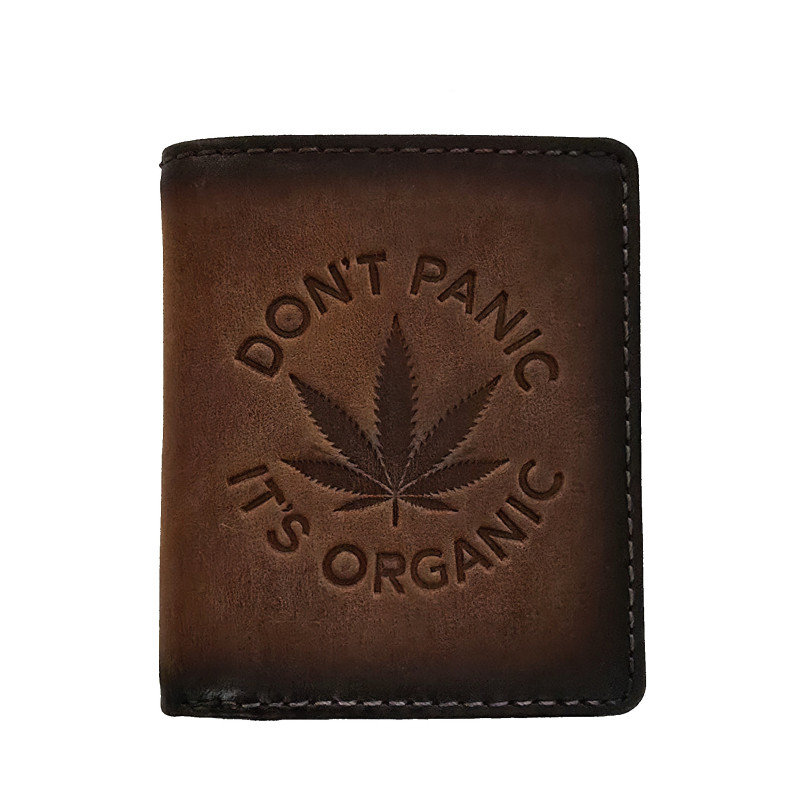 Kožená peněženka ,,DON´T PANIC, ITS ORGANIC"