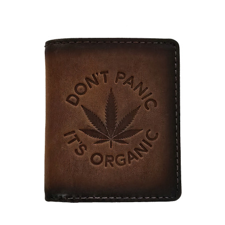 Kožená peněženka ,,DON´T PANIC, ITS ORGANIC"