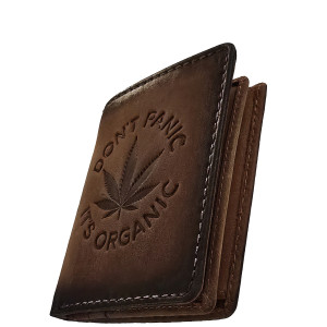 Kožená peněženka ,,DON´T PANIC, ITS ORGANIC"