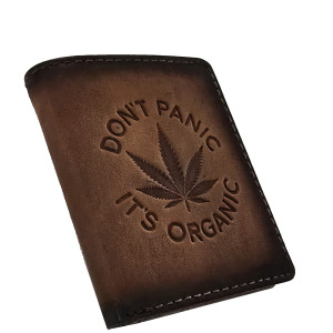 Kožená peněženka ,,DON´T PANIC, ITS ORGANIC"