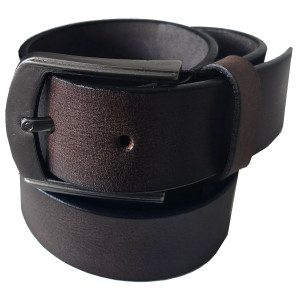 Kožený opasek PRAGATI DARK BROWN