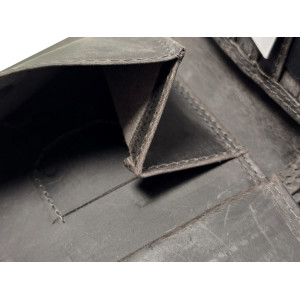 Tenká kožená peněženka LP DARK BROWN