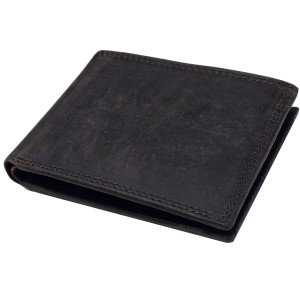 Tenká kožená peněženka LP DARK BROWN