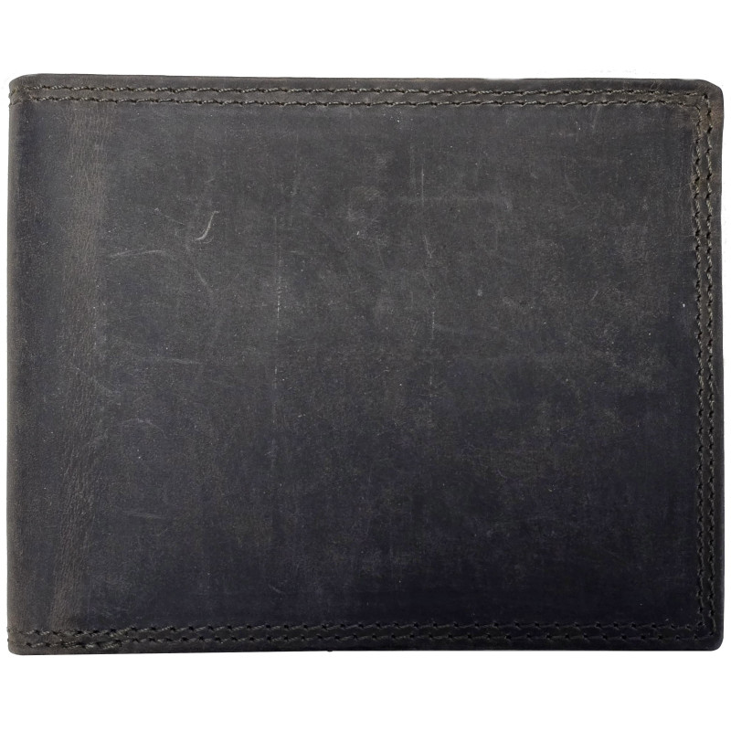 Tenká kožená peněženka LP DARK BROWN