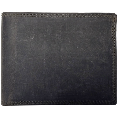 Tenká kožená peněženka LP DARK BROWN