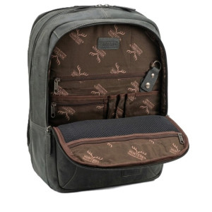 Velký kožený batoh HUNTERS BLACK