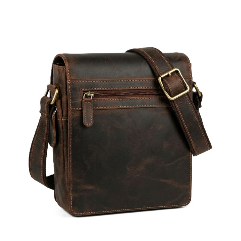 Kožená taška crossbody MEDIUM TAN