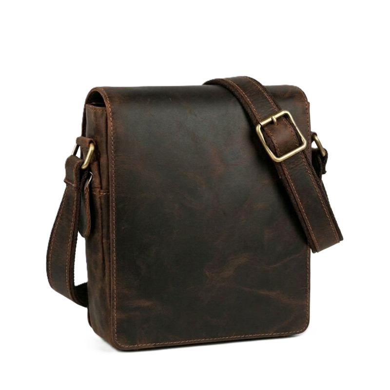 Kožená taška crossbody KAMIL 812 TAN