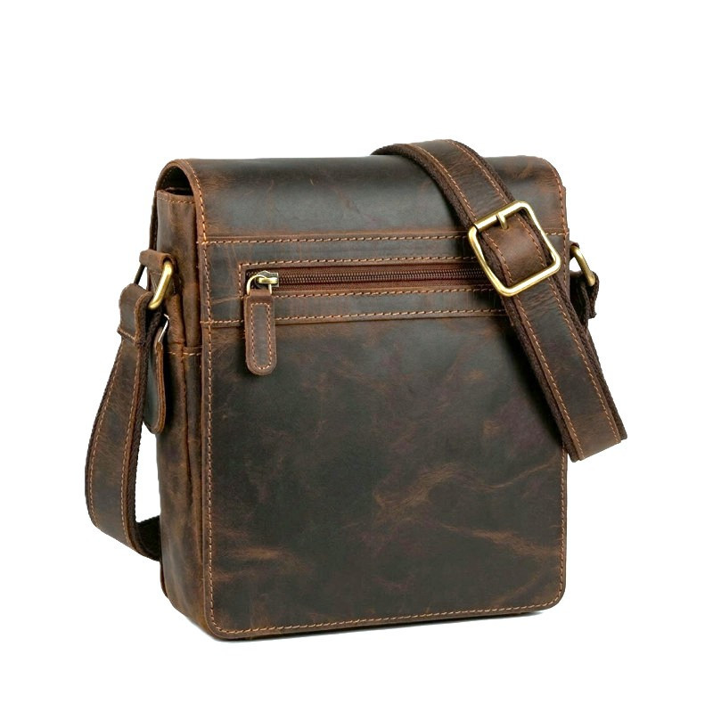Kožená taška crossbody MEDIUM TAN