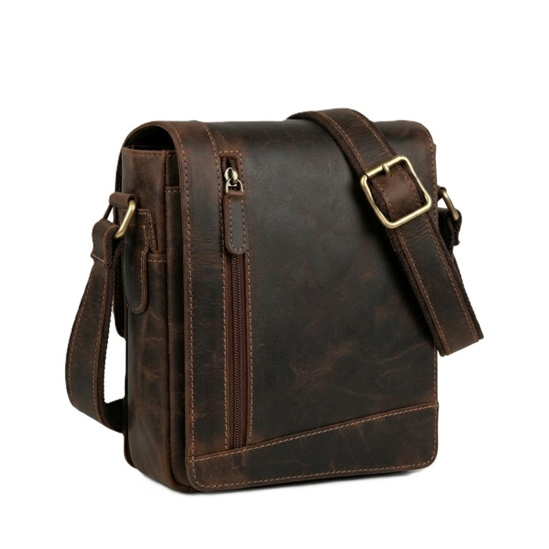 Kožená taška crossbody KAMIL 822
