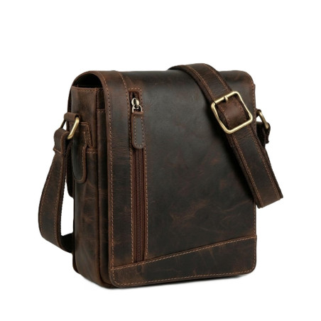 Kožená taška crossbody KAMIL 822