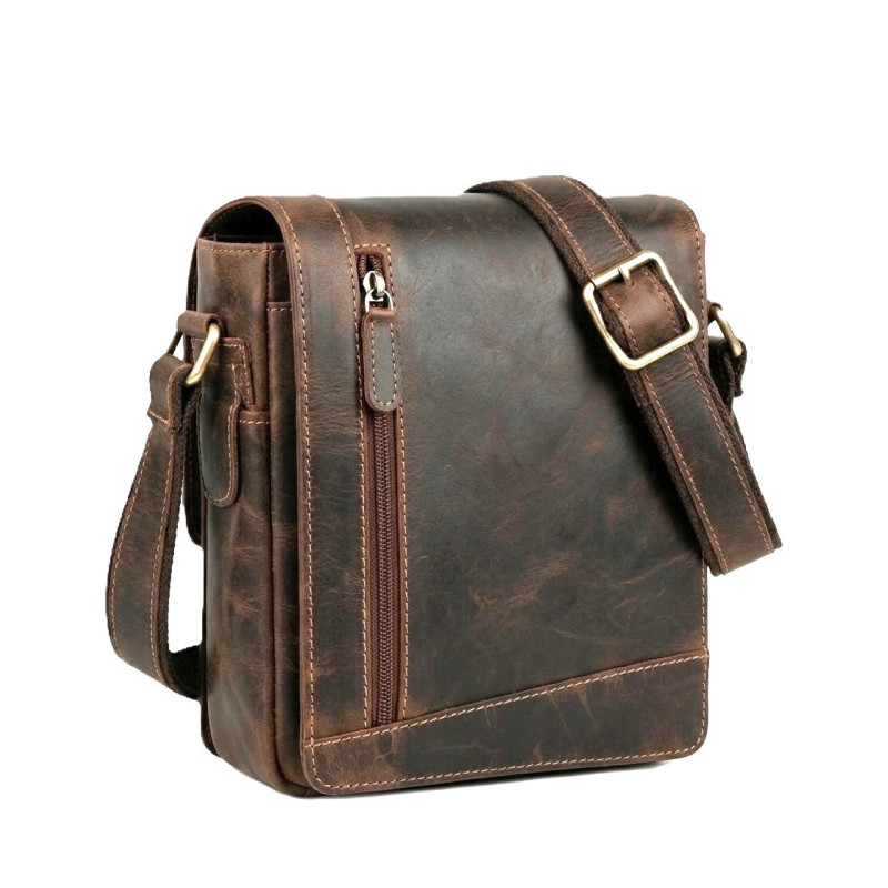 Kožená taška crossbody KAMIL 822