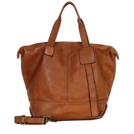 Luxusní shopper taška MARCO MAZZINI camel