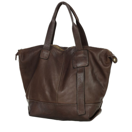 Luxusní shopper taška MARCO MAZZINI brown