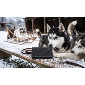 Kožená dámská peněženka HUSKY