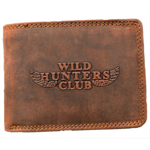Kožená hnědá peněženka Hunters